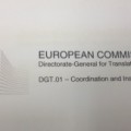 Today at the Directorate General for Translation in Brussels